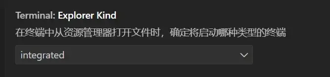 改为内置终端