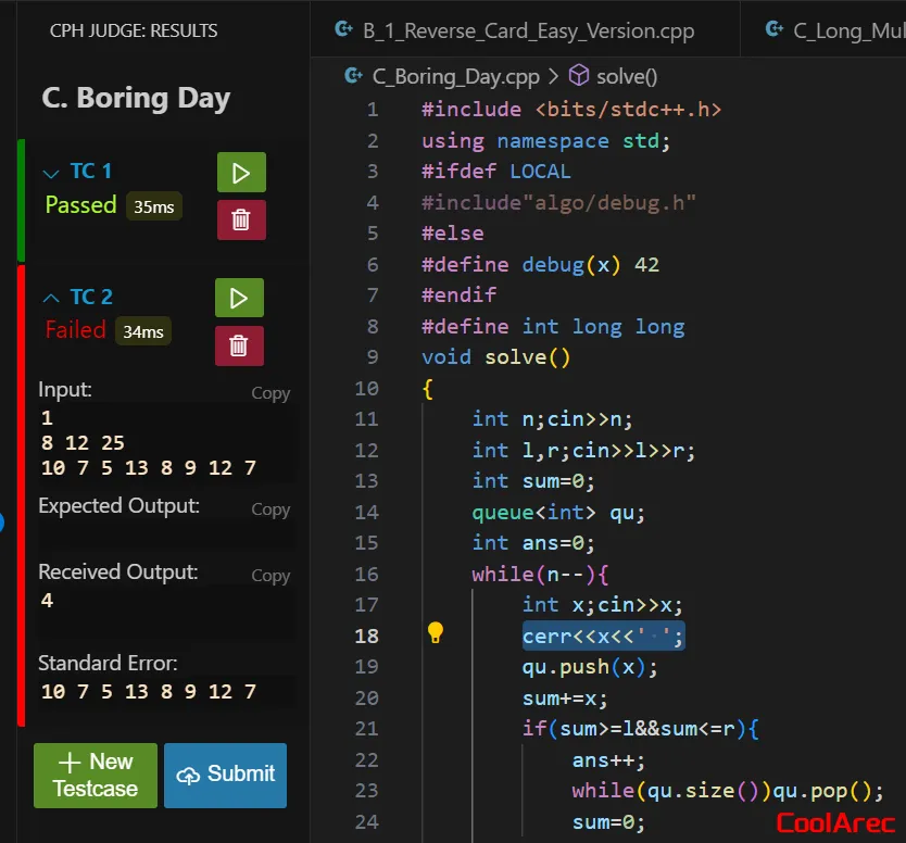 vscode的cph插件显示的十分清晰