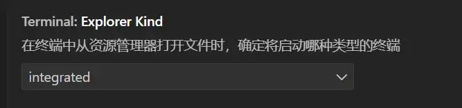 改为内置终端